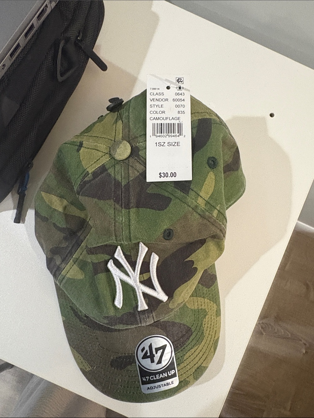 47 Brand Kids NY Yankees Camouflage Cap - Green Camo 1 size